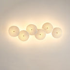 Olivia Ceramic Wall Sconce, Cascading Lotus-Petal Design, G4 Bulb