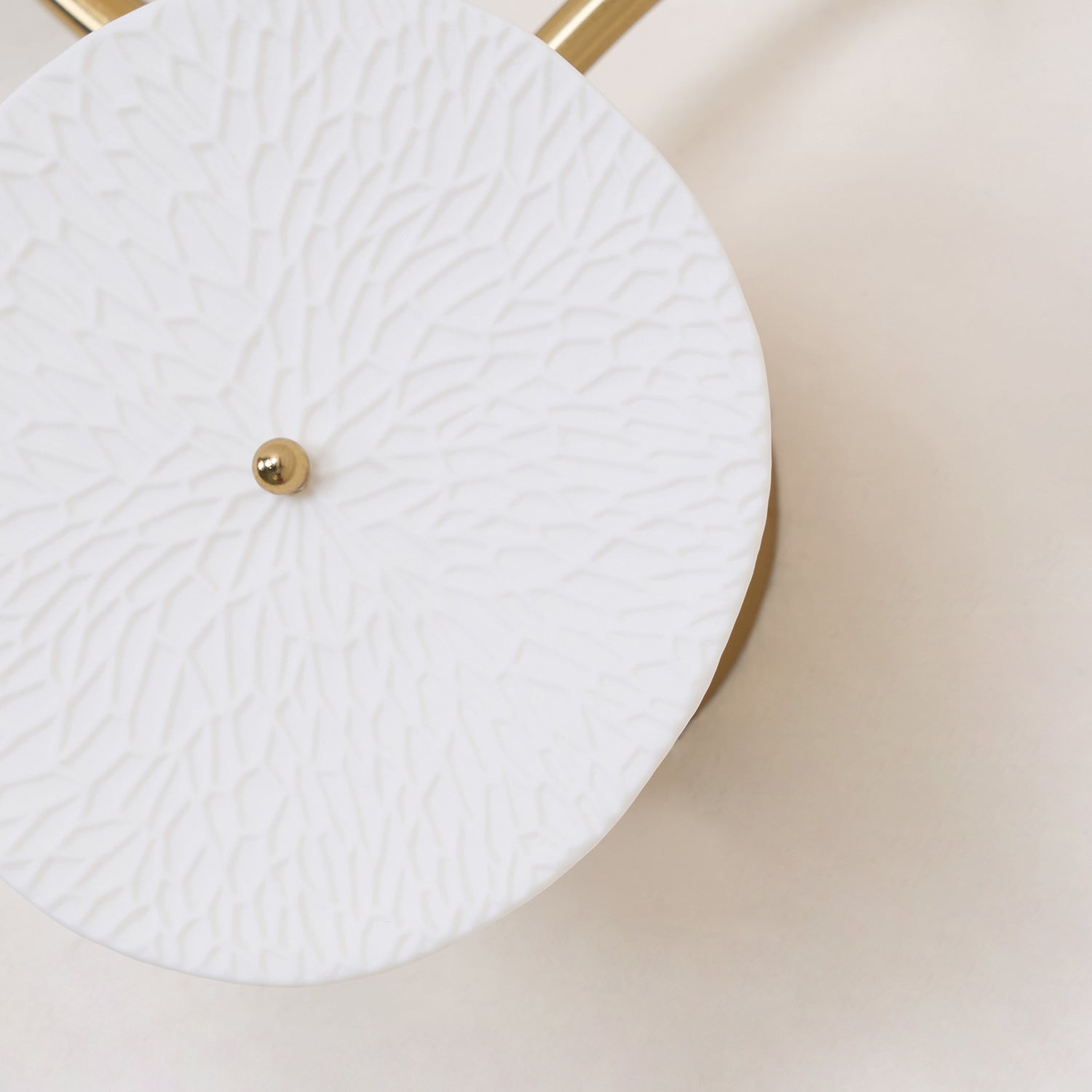 Olivia Ceramic Wall Sconce, Cascading Lotus-Petal Design, G4 Bulb