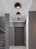 Loftlampe, hvid glasglobus, træstruktur, G9 fastmonteret