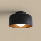 Loftlampe, hvid glasglobus, træstruktur, G9 fastmonteret