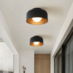 Loftlampe, hvid glasglobus, træstruktur, G9 fastmonteret