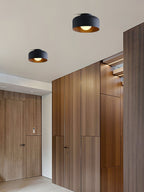 Loftlampe, hvid glasglobus, træstruktur, G9 fastmonteret