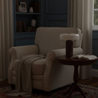 Marble base table lamp with a round opaline shade