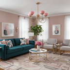 Marshmallow Chandelier, Hand-Sprayed Glass Shades, E26, 3 or 5 Light
