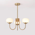 Marshmallow Chandelier, Hand-Sprayed Glass Shades, E26, 3 or 5 Light