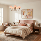 Marshmallow chandelier metal arm and socket detail