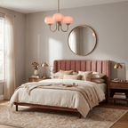 Marshmallow chandelier shade finish shown against a plain background