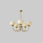 Marshmallow chandelier finish options displayed side by side