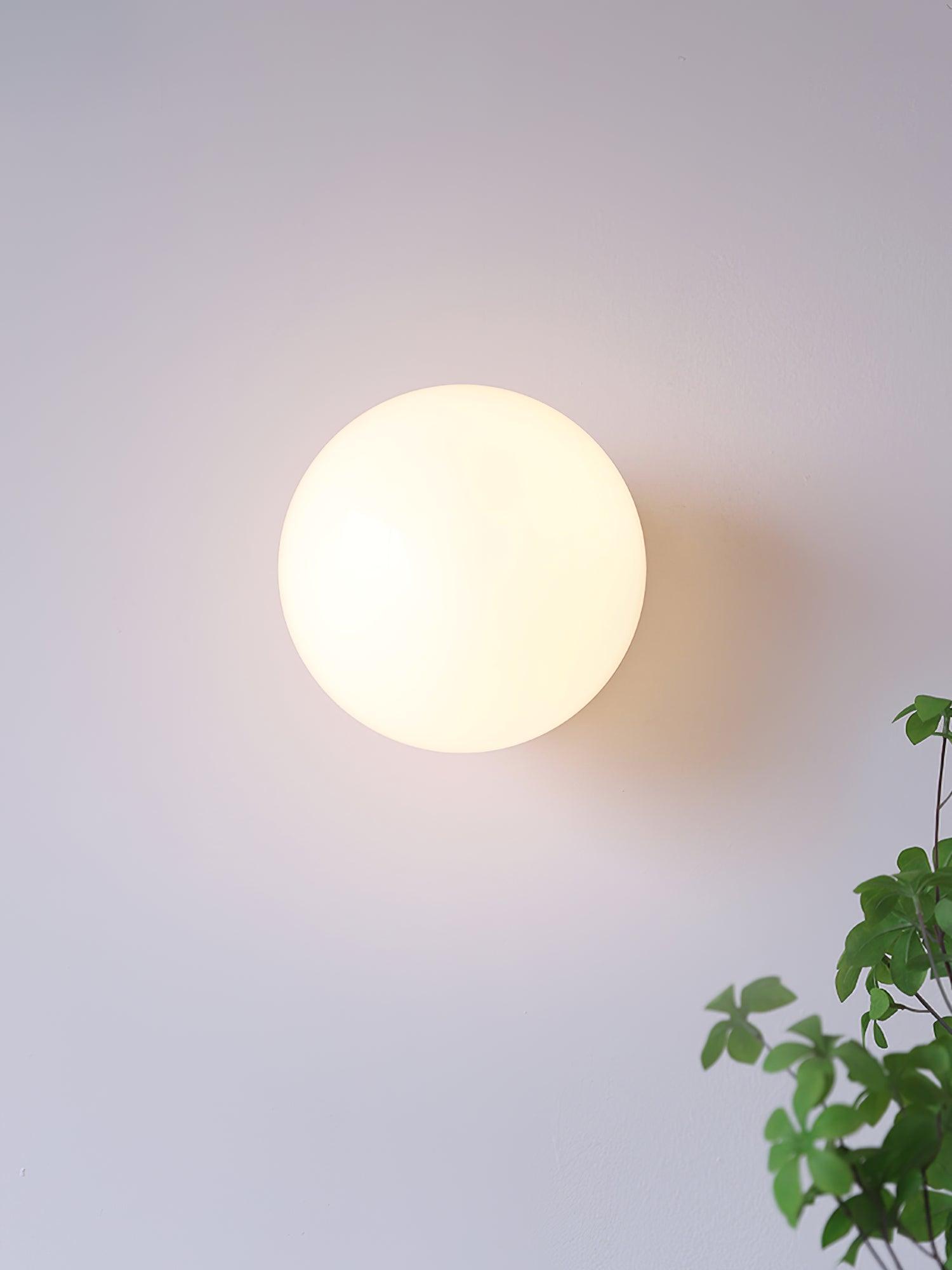 Væglampe, skumfidusfarvet glas, guld eller krom, E26/E27, konvertibel
