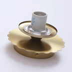 Væglampe, skumfidusfarvet glas, guld eller krom, E26/E27, konvertibel