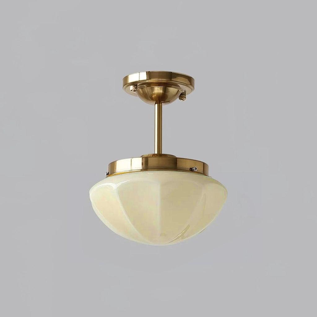 Marta glass-shade ceiling light against a pale ceiling