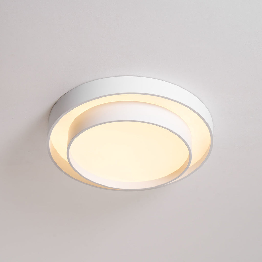 Melody Ceiling Light, Cylinder Shade, Integrated LED, White Grey Black