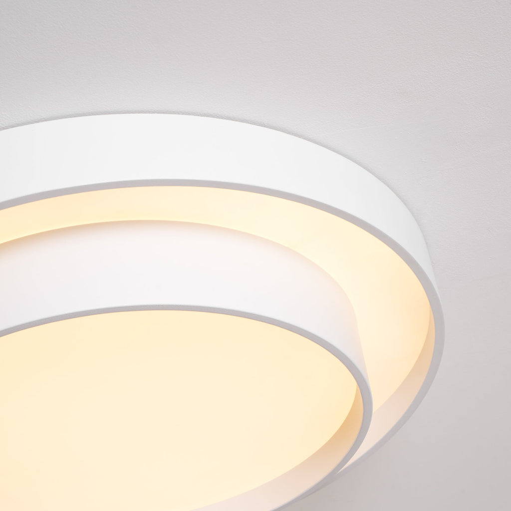 Melody Ceiling Light, Cylinder Shade, Integrated LED, White Grey Black