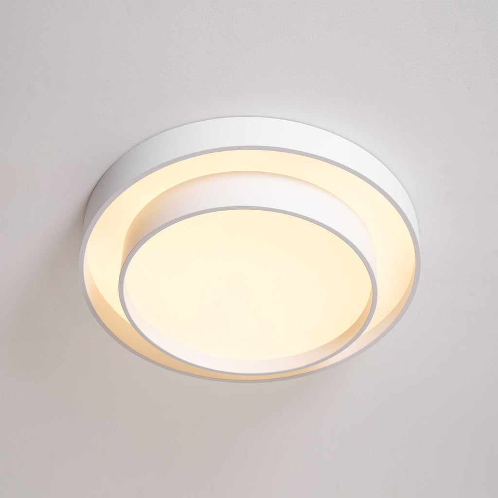 Melody Ceiling Light, Cylinder Shade, Integrated LED, White Grey Black
