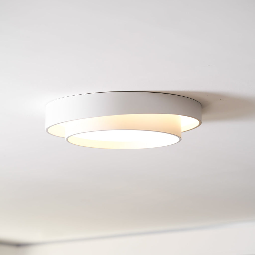 Melody Ceiling Light, Cylinder Shade, Integrated LED, White Grey Black
