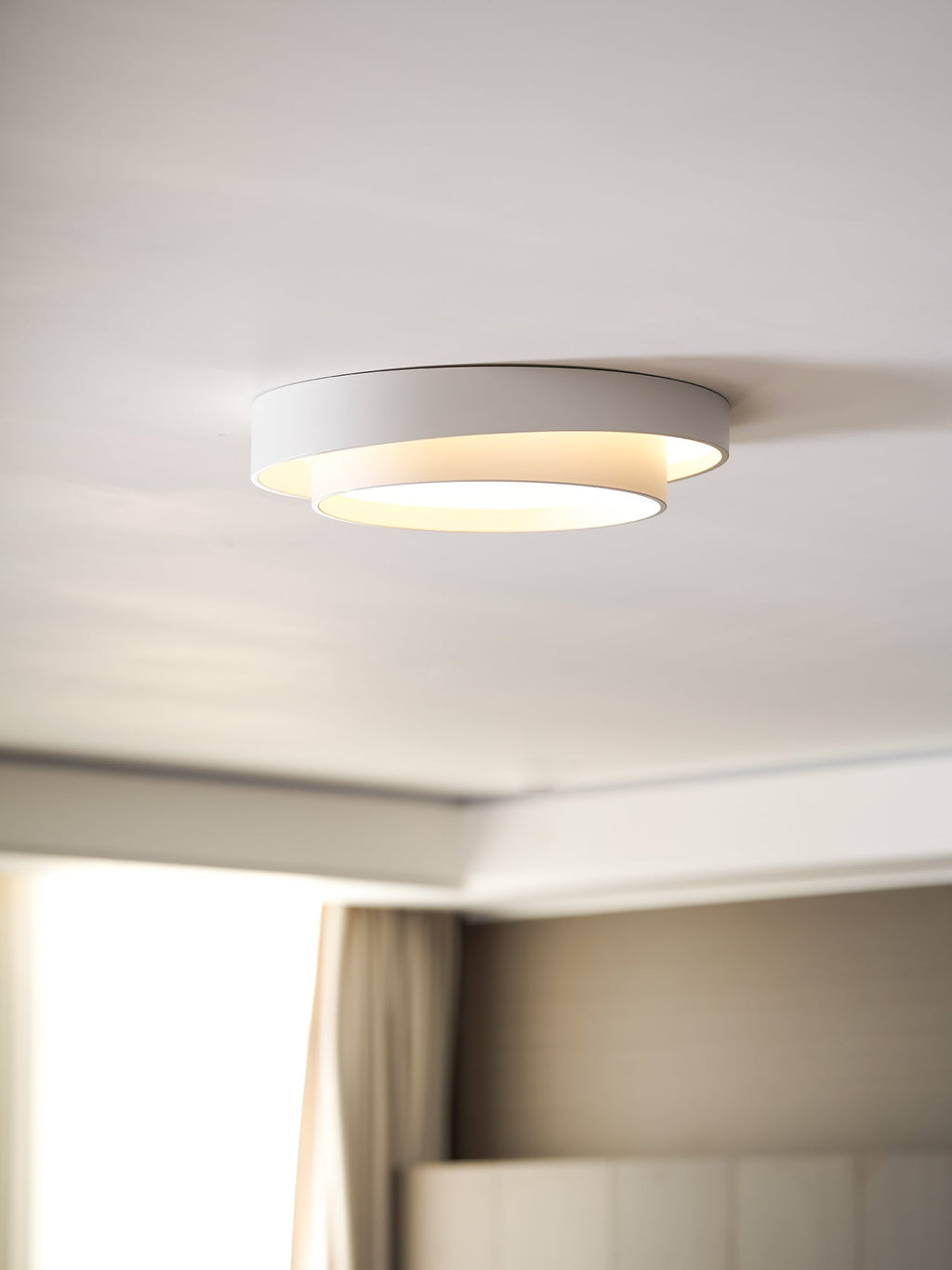 Melody Ceiling Light, Cylinder Shade, Integrated LED, White Grey Black
