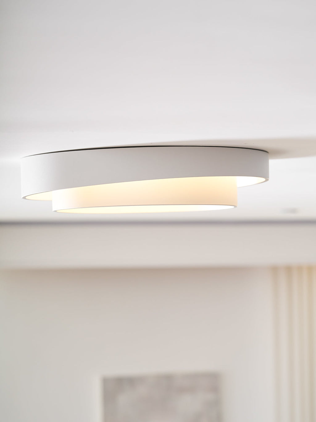 Melody Ceiling Light, Cylinder Shade, Integrated LED, White Grey Black