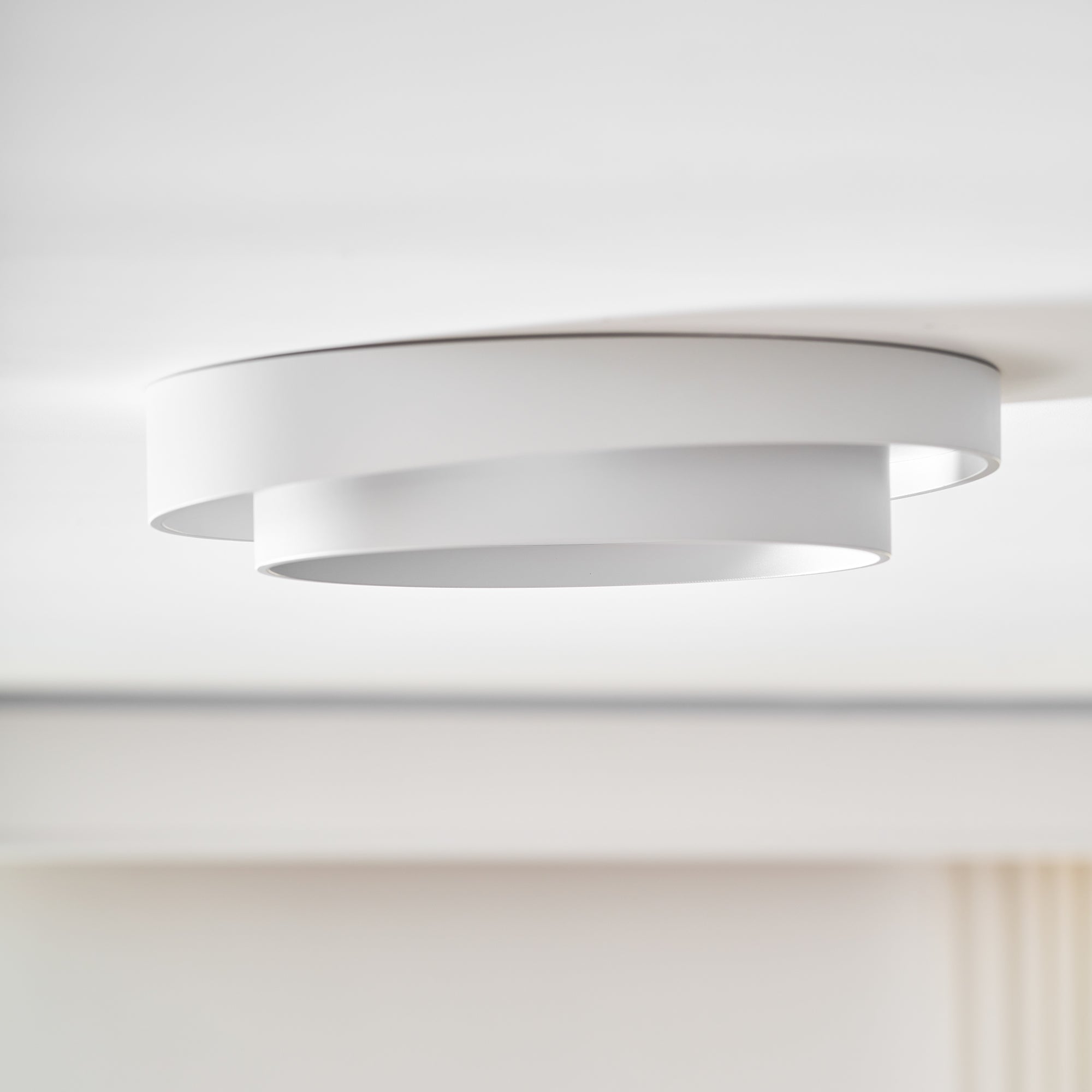 Melody Ceiling Light, Cylinder Shade, Integrated LED, White Grey Black