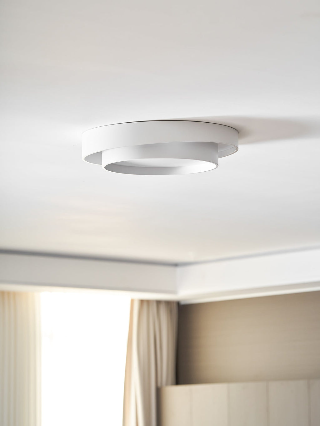 Melody Ceiling Light, Cylinder Shade, Integrated LED, White Grey Black