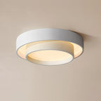 Melody Ceiling Light, Cylinder Shade, Integrated LED, White Grey Black
