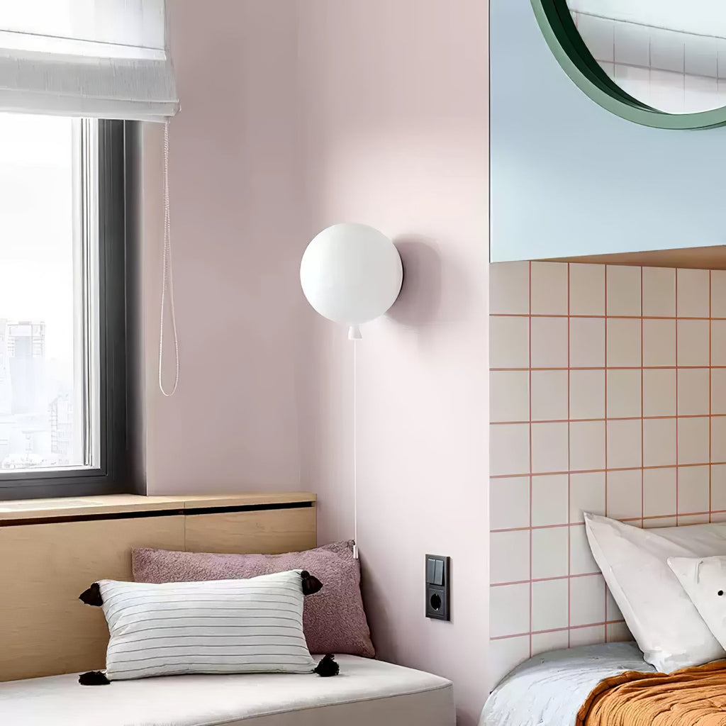 Balloon Dream Wall Sconce, Polymer Shade, E27 LED, 8 Colours