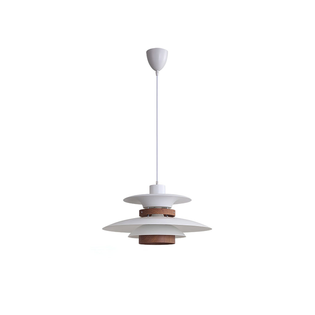 A white Clérachic pendant on a long cord, shown whole against a plain white backdrop.