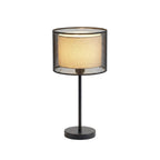 Mesh Shade Table Lamp, LED Light With Slim Metal Stem, 15-Inch