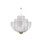 Wirework sphere pendant light with warm integrated LED glow