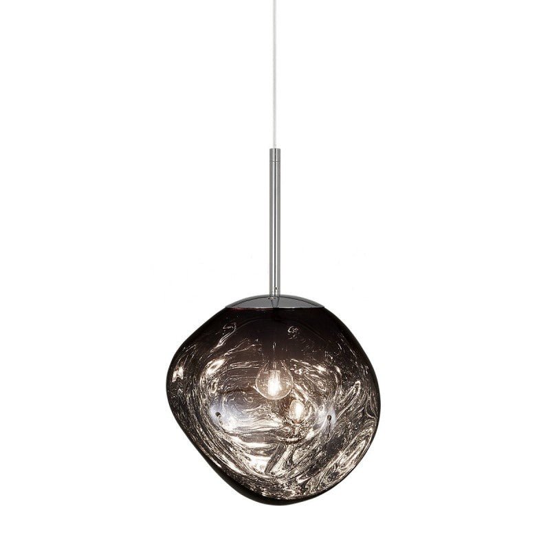 Suspension sphérique en métal irrégulier, interrupteur à bouton-poussoir, 12 pouces