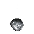 Suspension sphérique en métal irrégulier, interrupteur à bouton-poussoir, 12 pouces