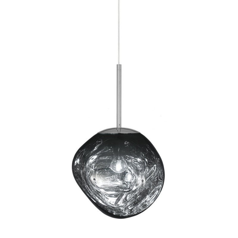 Suspension sphérique en métal irrégulier, interrupteur à bouton-poussoir, 12 pouces