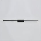 Black linear LED wall light against a dark backdrop