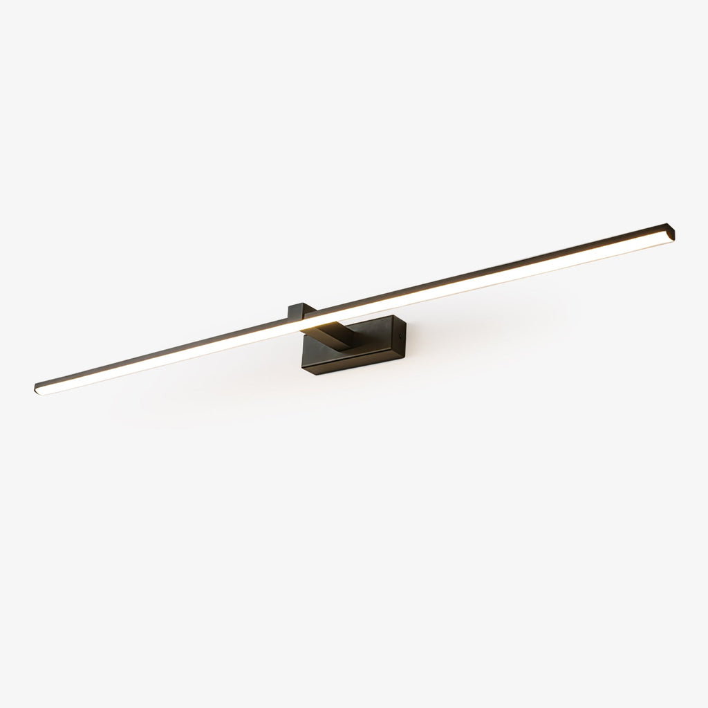 Linear Wall Light, Slim Metal LED Bar, Black, Dimmable, for Mirror or Vanity