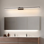Linear Wall Light, Slim Metal LED Bar, Black, Dimmable, for Mirror or Vanity