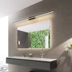 Linear Wall Light, Slim Metal LED Bar, Black, Dimmable, for Mirror or Vanity