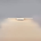 Linear LED wall light mounted above a vanity area