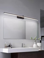 Linear Wall Light, Slim Metal LED Bar, Black, Dimmable, for Mirror or Vanity
