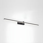 Linear LED wall light glowing in a minimal setting