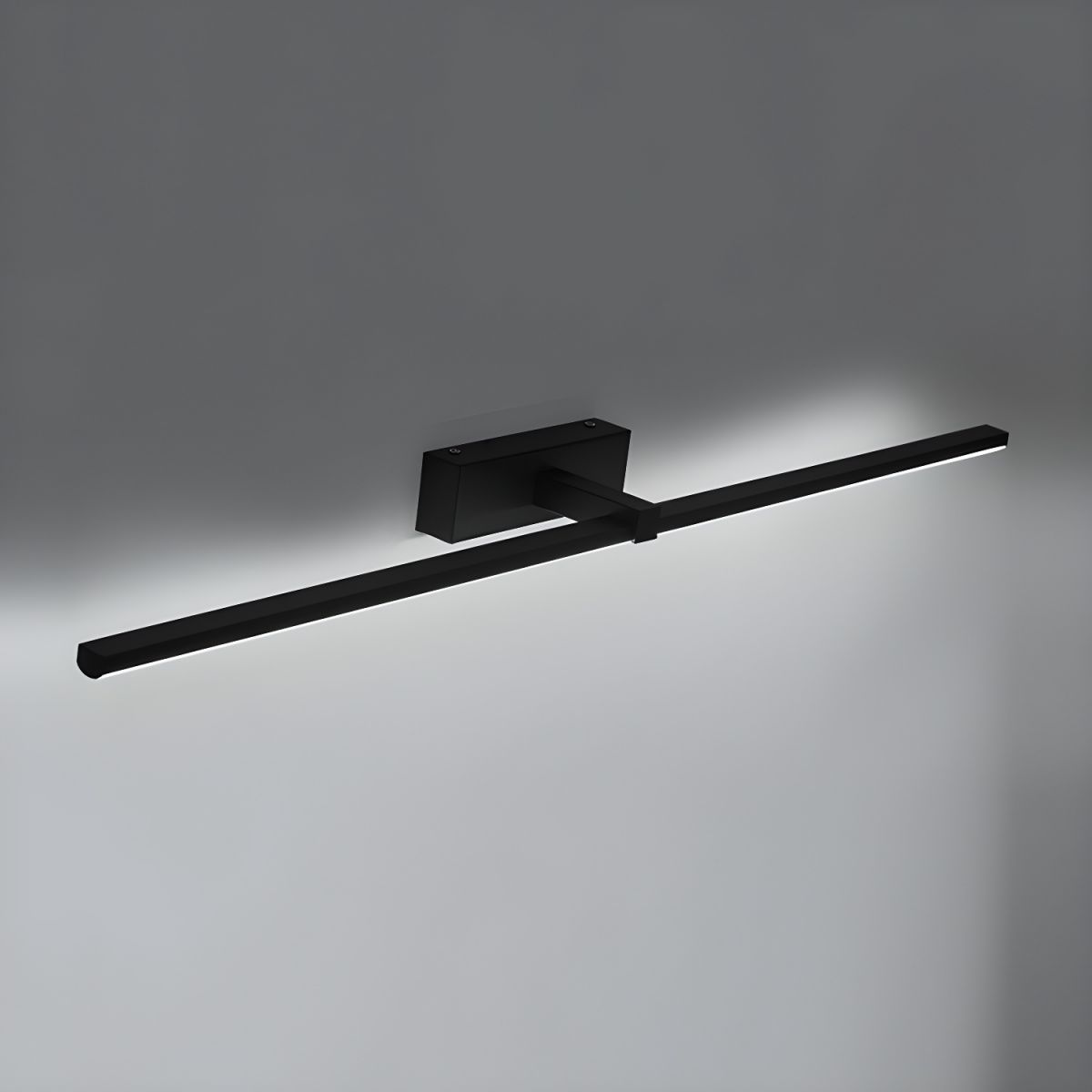 Slim linear wall light with warm even light output