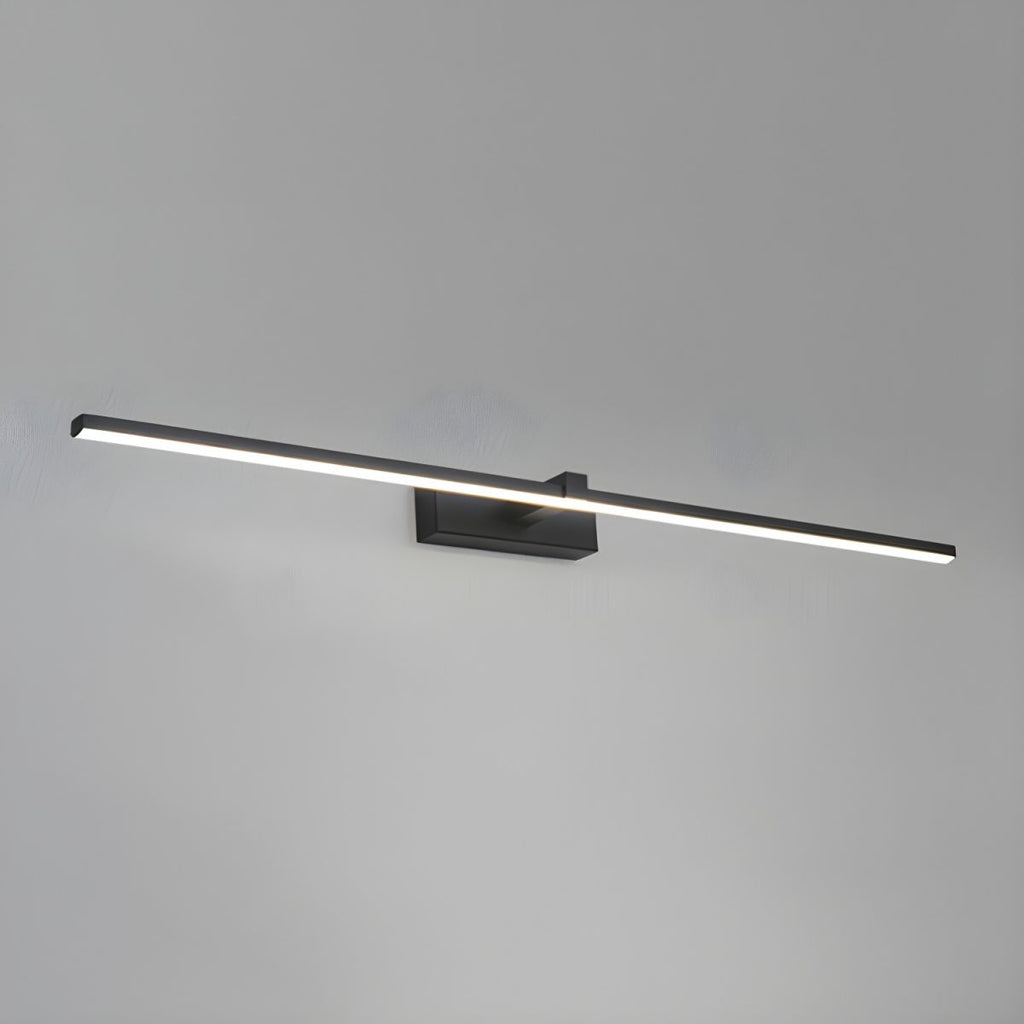 Linear Wall Light, Slim Metal LED Bar, Black, Dimmable, for Mirror or Vanity
