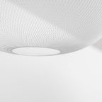 Pendant Light, Latticed Iron Mesh Shade, Black or White, Integrated LED