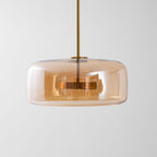 Suspension, dôme en verre soufflé à la main Metro Sphere, LED intégrée, dimmable