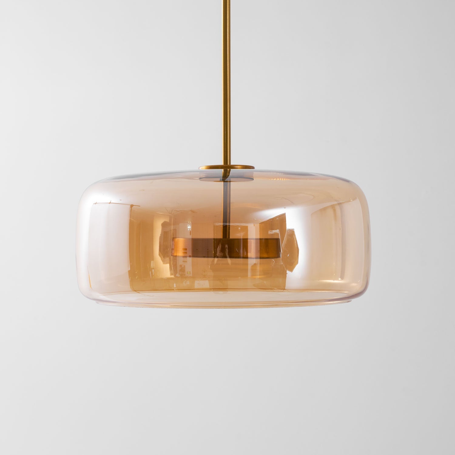 Suspension, dôme en verre soufflé à la main Metro Sphere, LED intégrée, dimmable