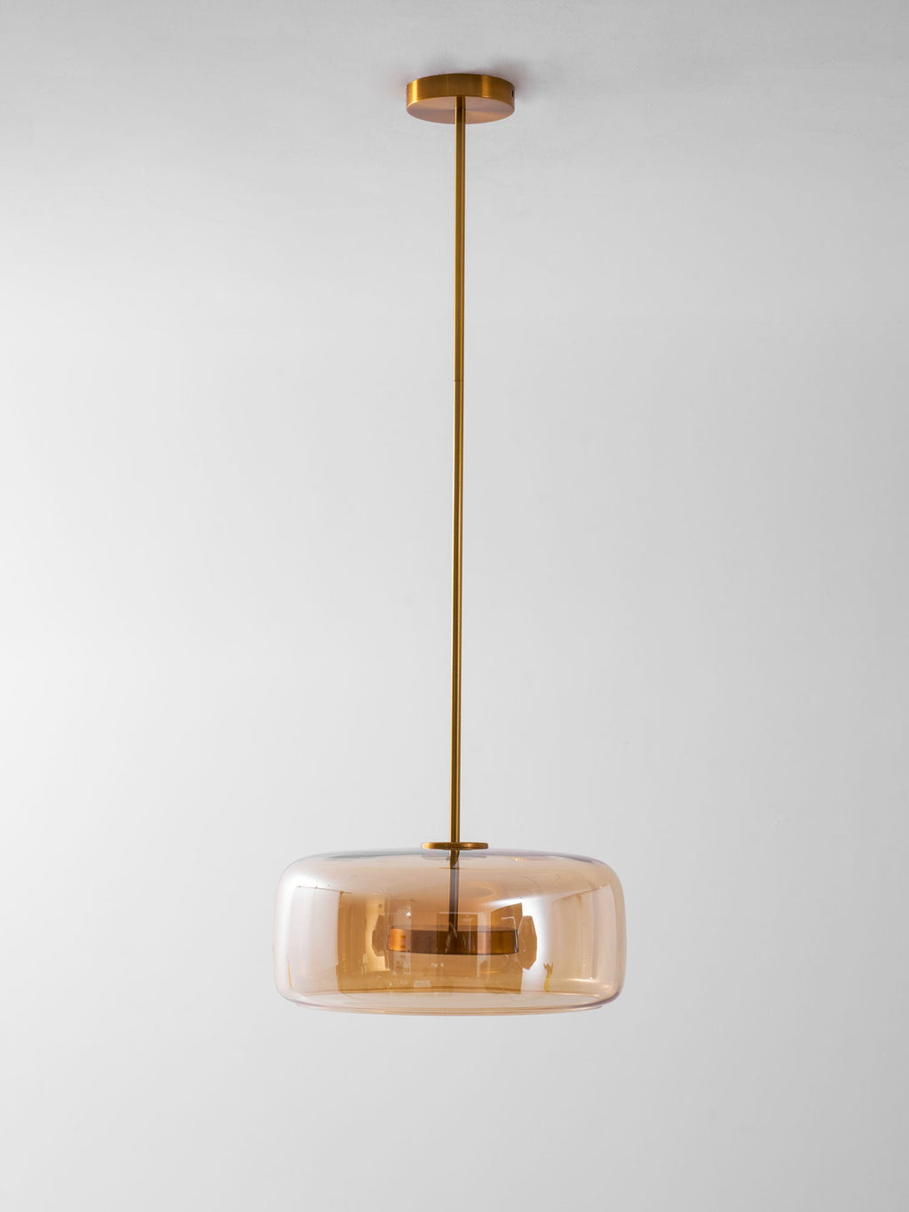 Suspension, dôme en verre soufflé à la main Metro Sphere, LED intégrée, dimmable