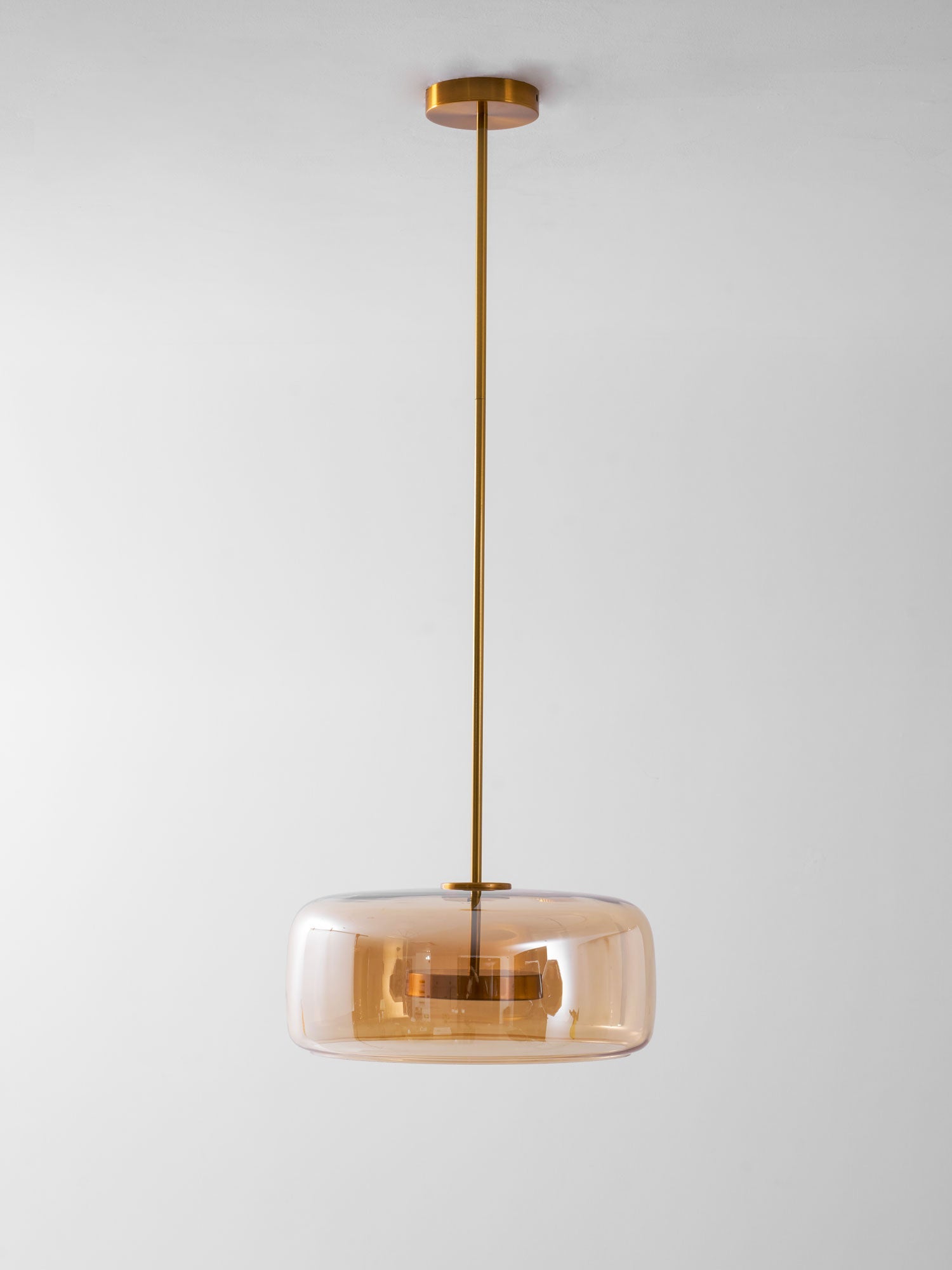 Suspension, dôme en verre soufflé à la main Metro Sphere, LED intégrée, dimmable