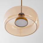 Suspension, dôme en verre soufflé à la main Metro Sphere, LED intégrée, dimmable