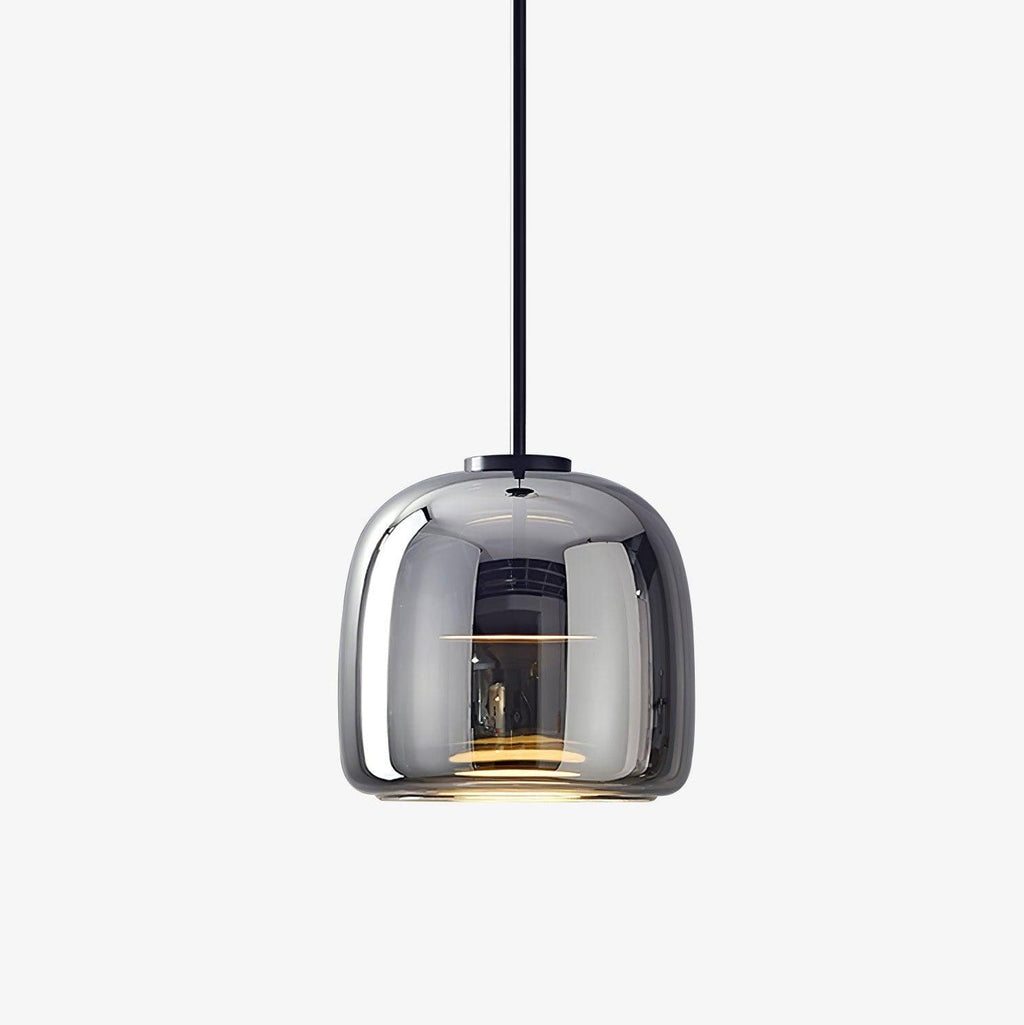 Glass globe pendant light shown against a clean neutral backdrop