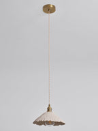Microcement Pendant Light, Raw Cement Shade, Gold E14 Fitting, Braided Cord