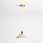 Microcement Pendant Light, Raw Cement Shade, Gold E14 Fitting, Braided Cord