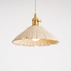 Microcement Pendant Light, Raw Cement Shade, Gold E14 Fitting, Braided Cord
